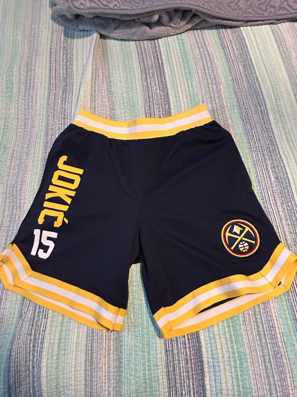 Denver Nuggets Nicola Jokic Shorts # 15 Basketball Shorts Men’s Medium NBA Unk